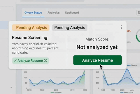 Resume screening animation
